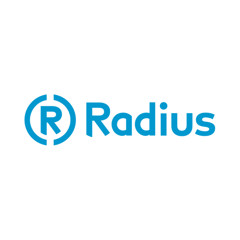 Radius Logistics logo - circle - Zero Ceiling