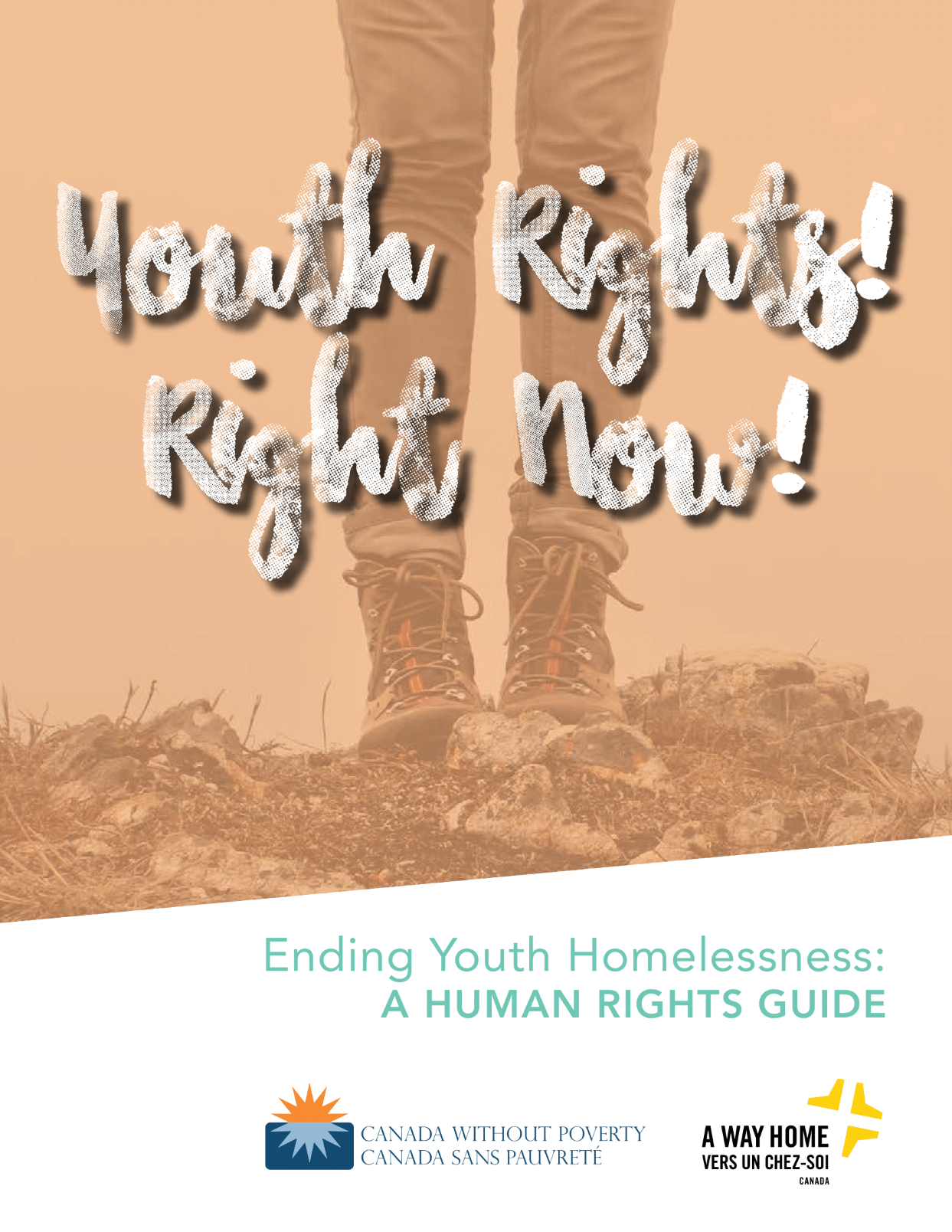 The front cover of the report "Youth Rights! Right Now!"