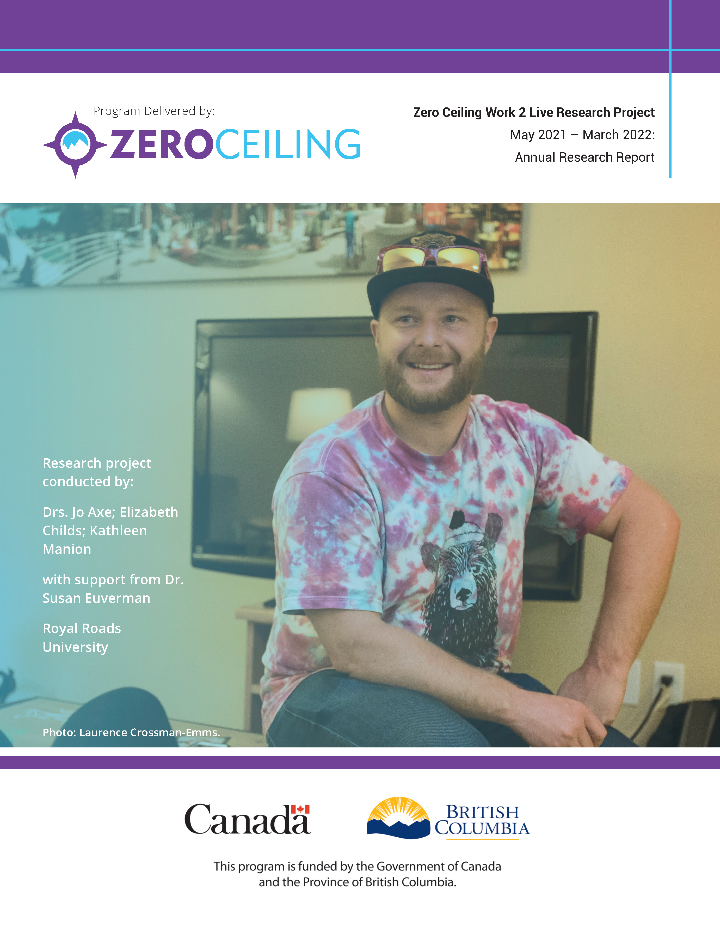 Zero Ceiling Work 2 Live Research Project May 2021 – March 2022: Annual Research Report